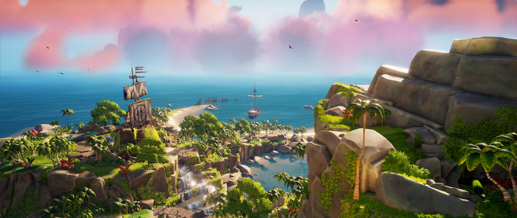 Old Sailor's Isle avec le Devil's Shroud à l'horizon