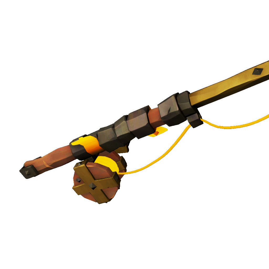 Canne à pêche des cendres de Forsaken roussie