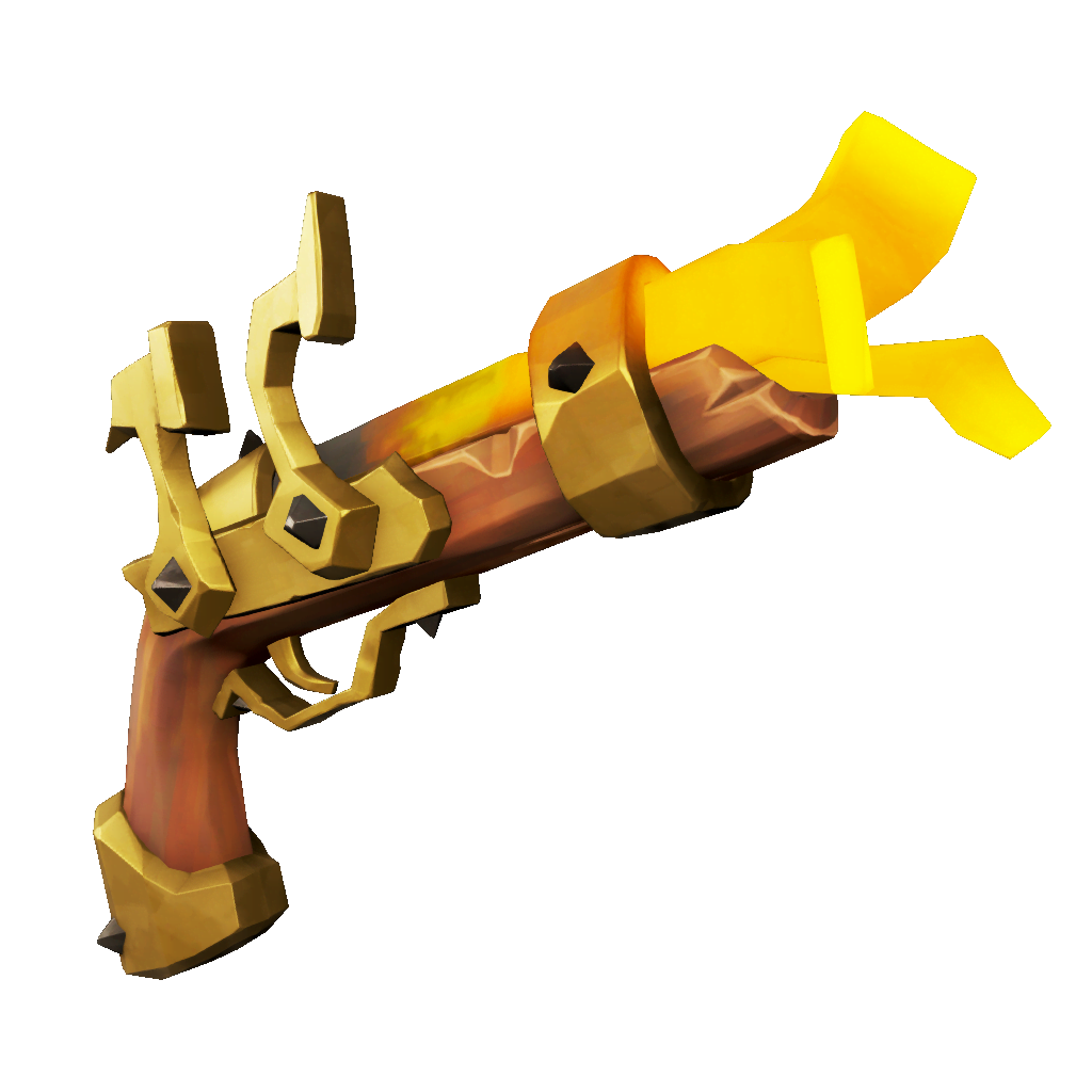 Pistolet à silex des cendres de Forsaken roussi