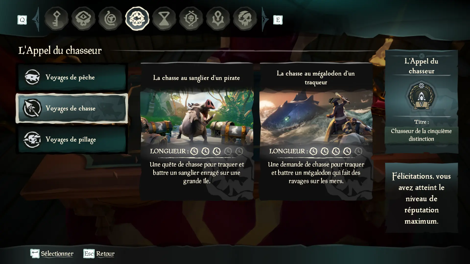 L'Appel du chasseur, le guide complet : exemple de voyages possibles
