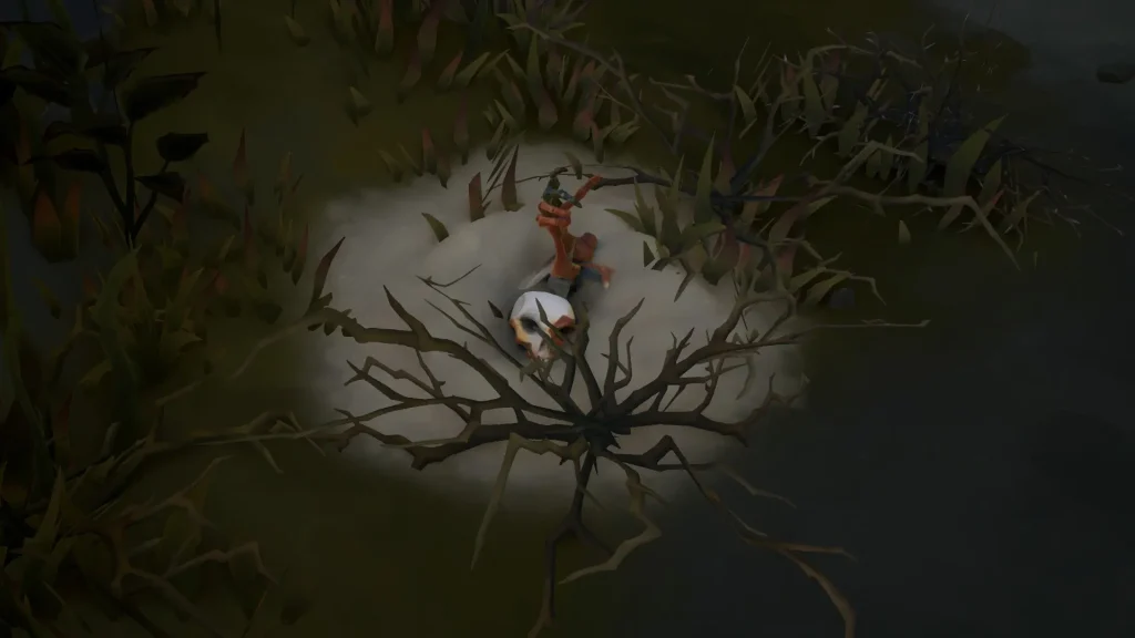 squelette mercenaire enterré