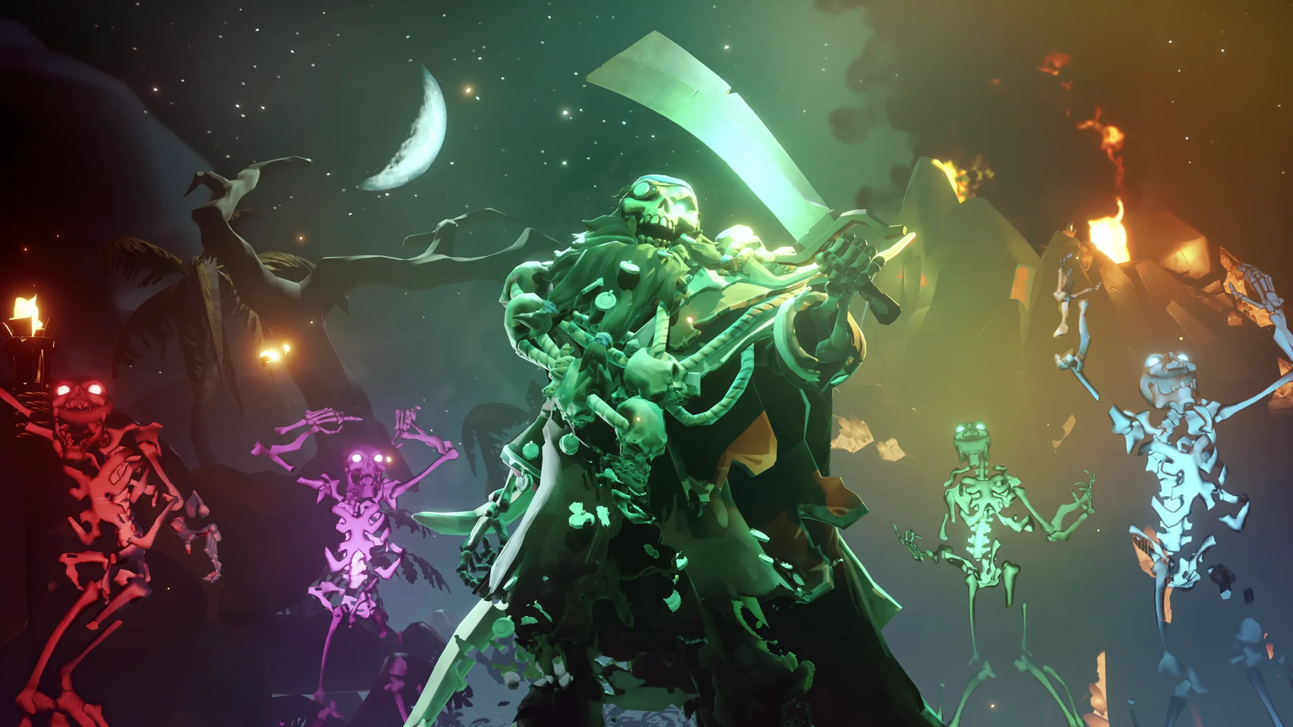 La Forteresse des Damnés : Le Fantôme de Graymarrow accompagné de squelettes de l’ombre du sort