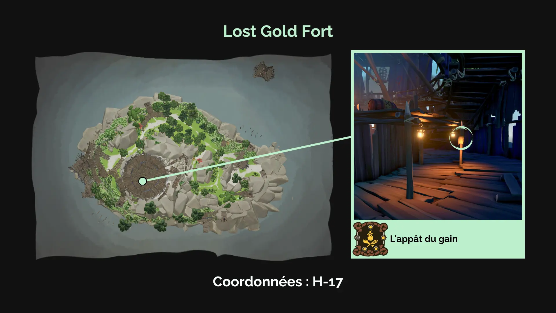 L’appât du gain : Sur Lost Gold Fort dans les Ancient Isles, une liste fait honneur aux plus cupides des pirates…