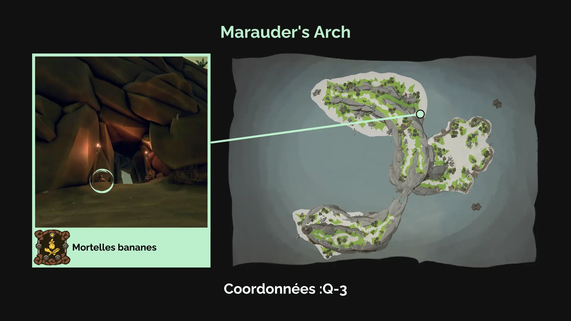 Mortelles bananes : Ce pirate s'est échoué sur la plage de Marauder's Arch et n'avait que des bananes à manger…
