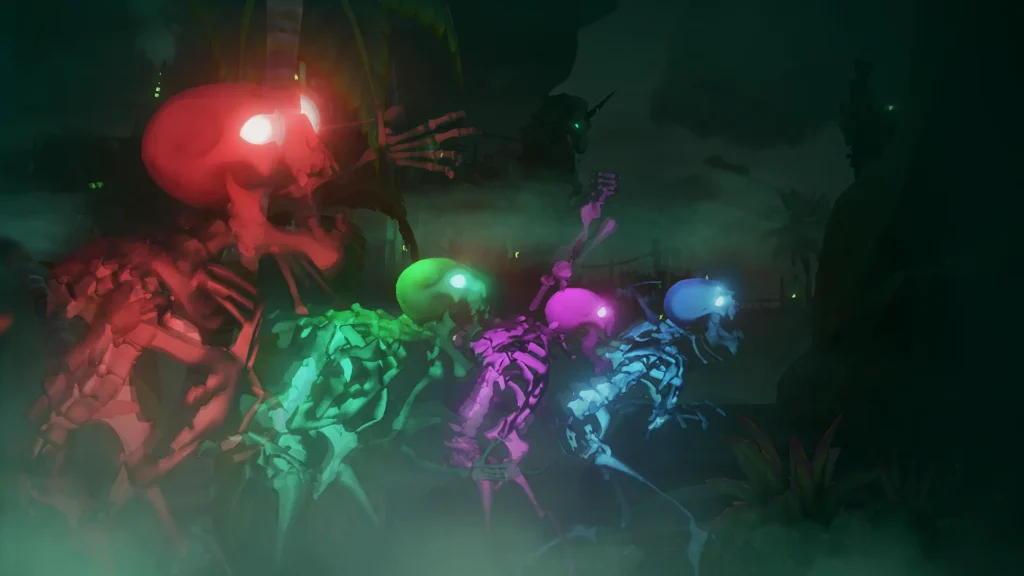 La Forteresse des Damnés : squelettes de l'ombre du sort