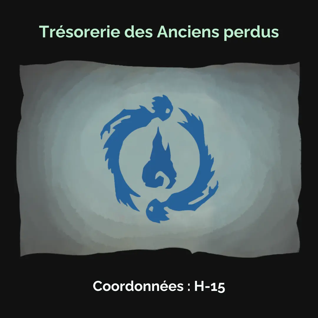 Le Royaume immergé : Vous avez déverrouillé la Trésorerie des Anciens perdus dans le Royaume immergé.