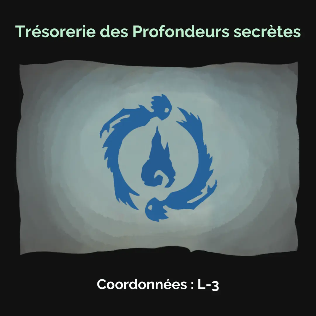 Le Royaume immergé : Vous avez déverrouillé la Trésorerie des Profondeurs secrètes dans le Royaume immergé.