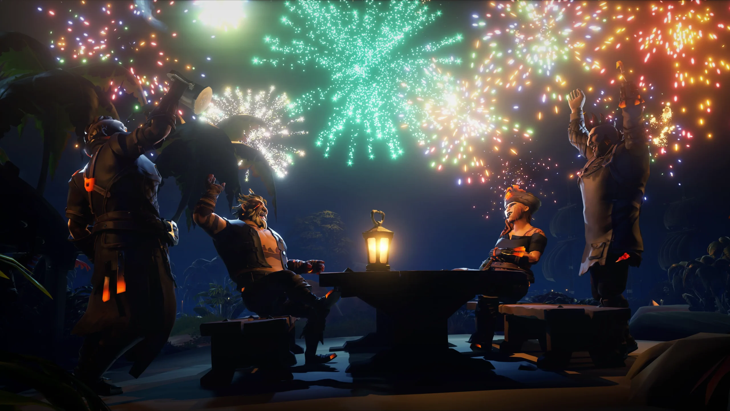Trésors enterrés : feux d'artifice