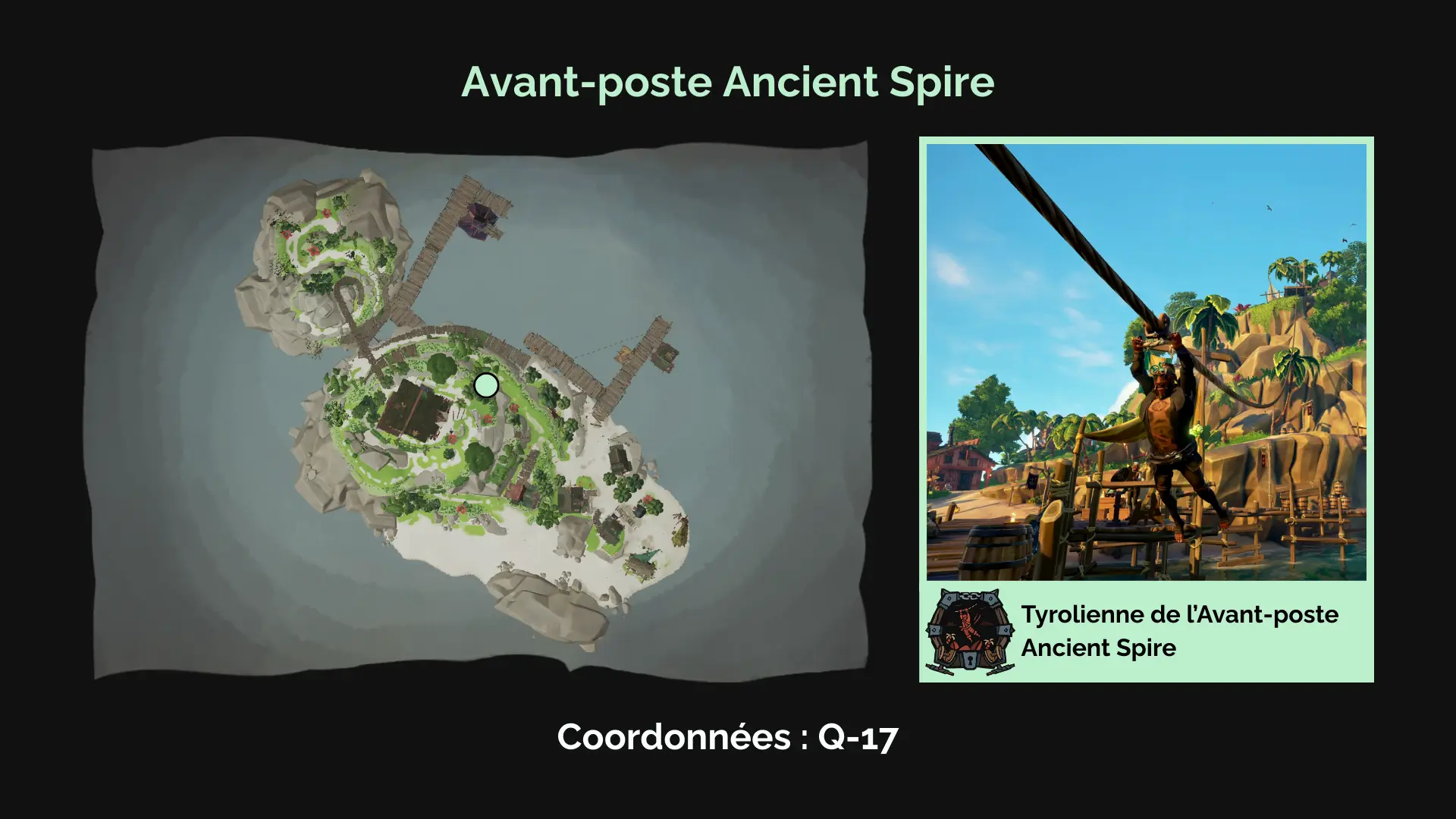 Le coffre de guerre : Tyrolienne de l'Avant-poste Ancient Spire