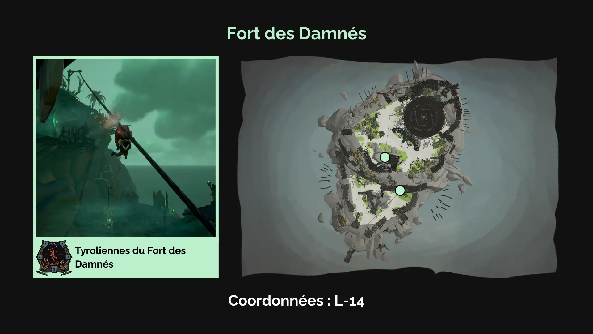 Le coffre de guerre : Tyrolienne du Fort des Damnés