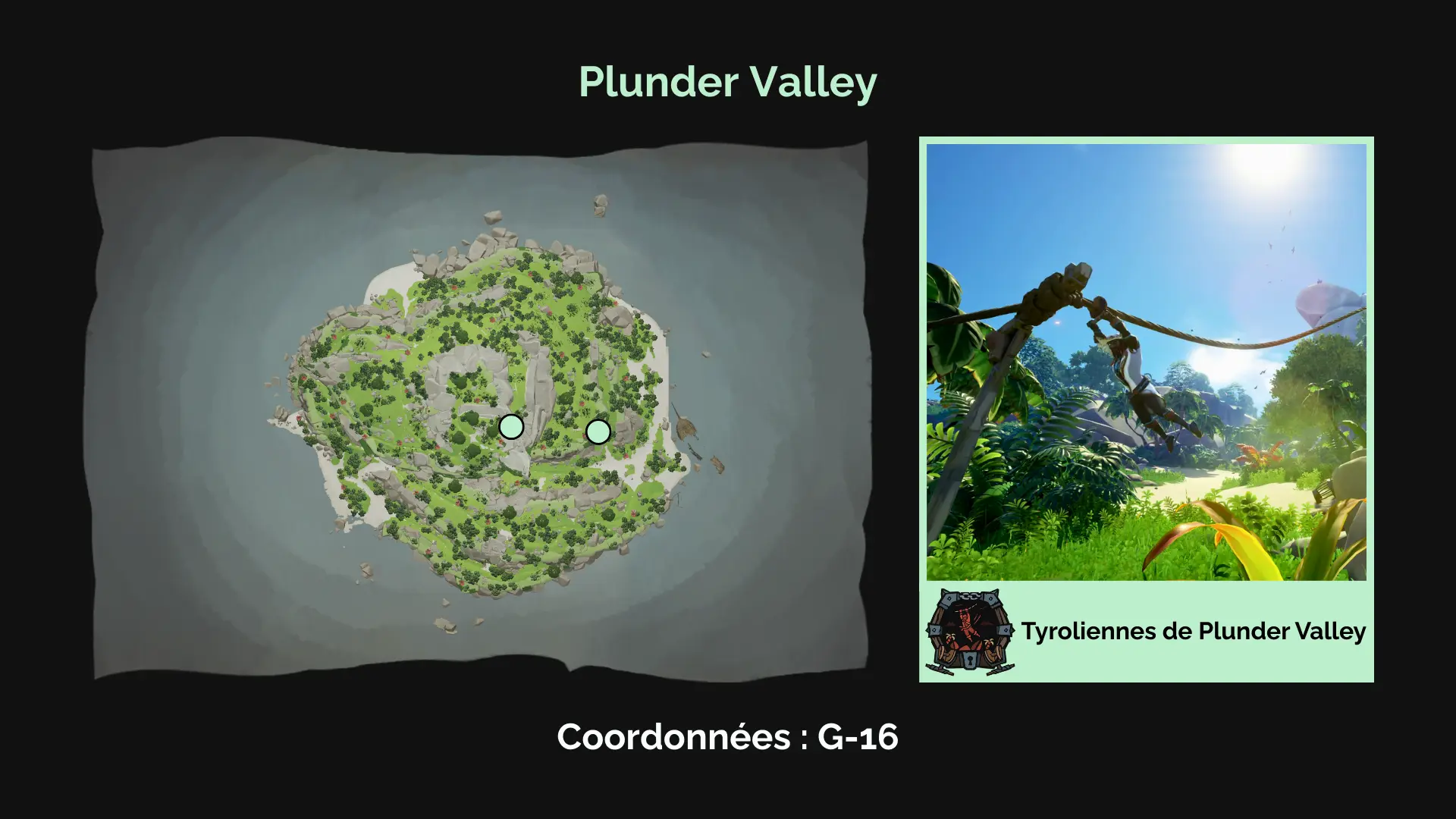 Le coffre de guerre : Tyrolienne de Plunder Valley