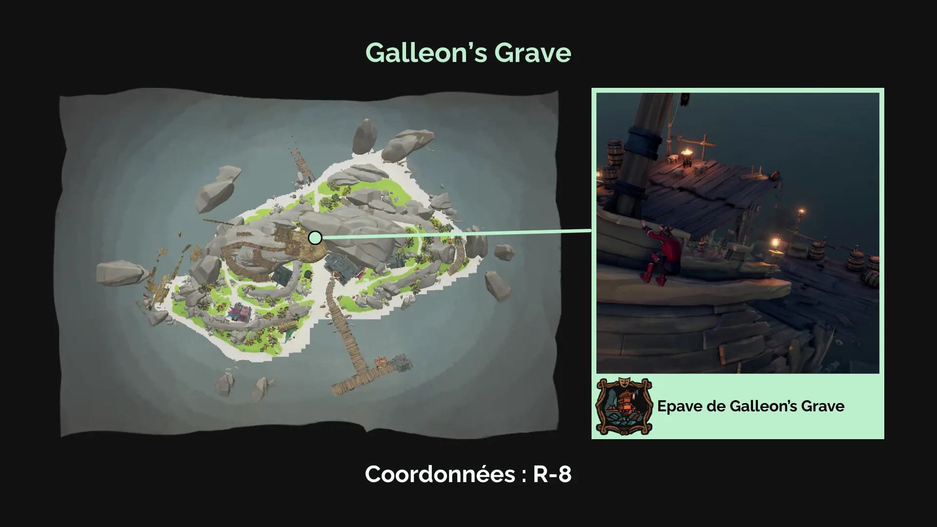 Pirates malicieux : Epave de Galleon’s Grave