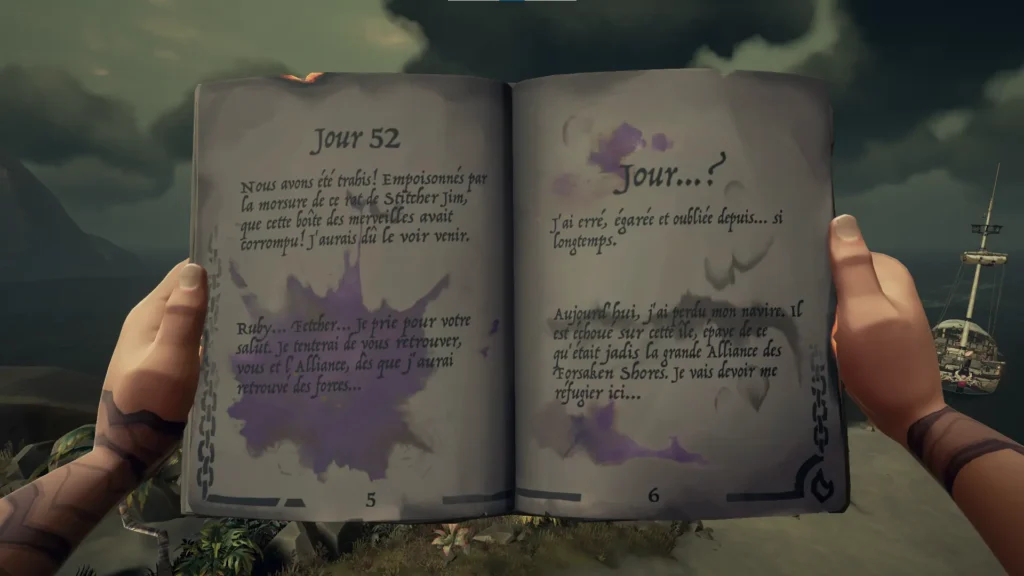 pages 5 à 6 du livre de quête de cœur ardent