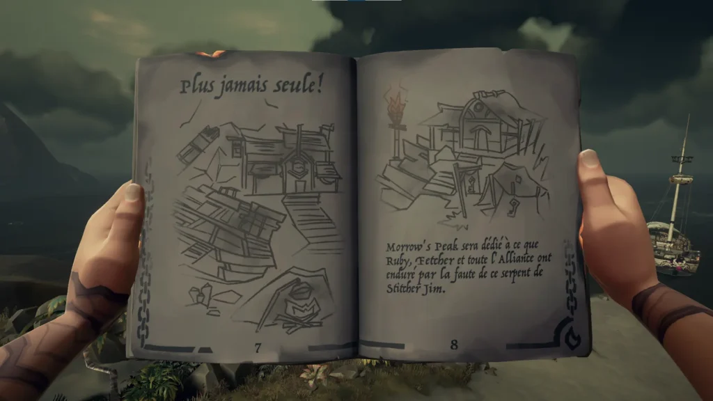 pages 7 à 8 du livre de quête de cœur ardent