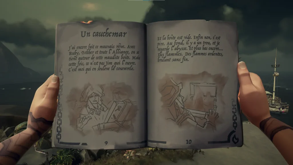 pages 9 à 10 du livre de quête de cœur ardent