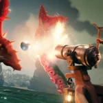 pirate légendaire affrontant un kraken durant un événement