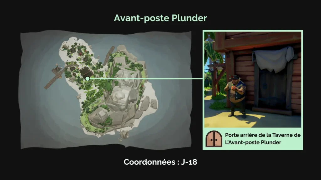 porte arrière de la taverne de Plunder
