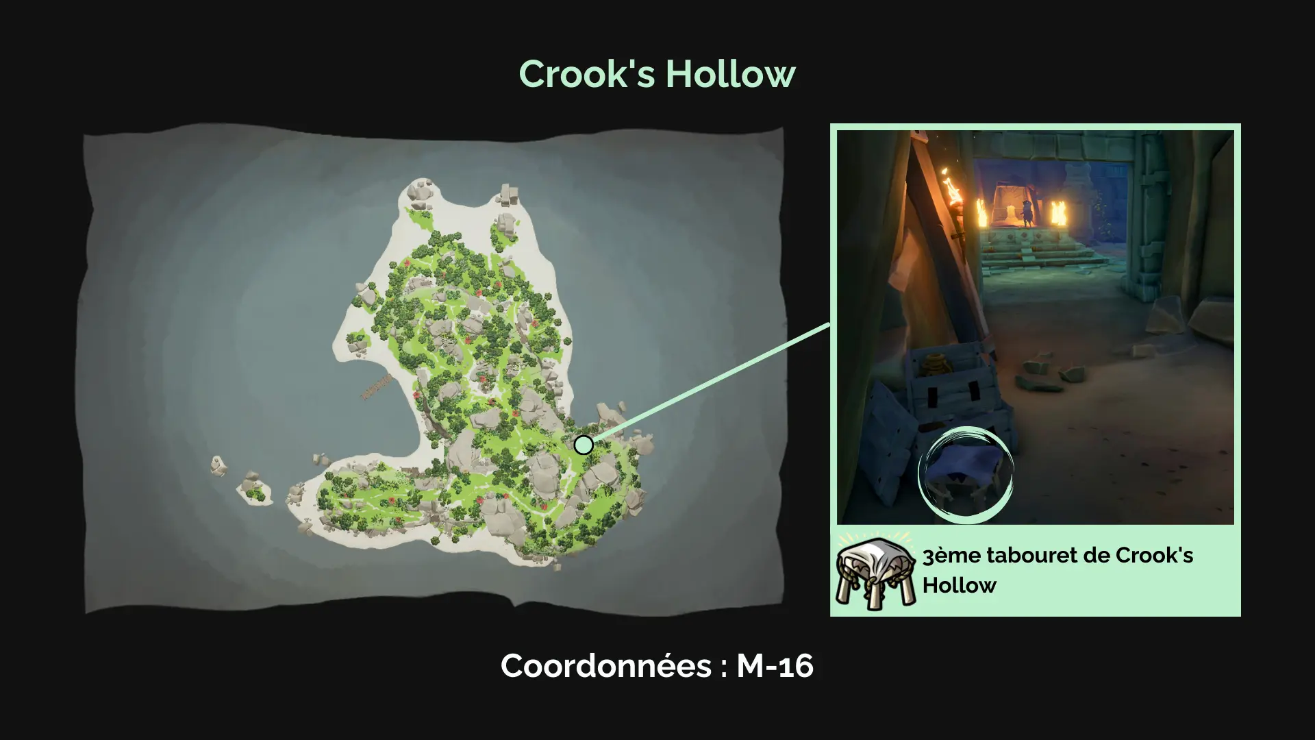 Troisième tabouret de Crook's Hollow