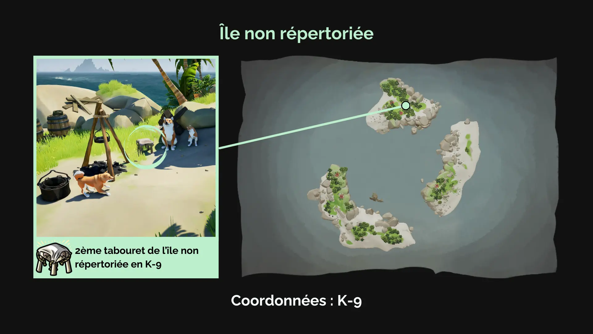 Deuxième tabouret de l’île non référencée en K9