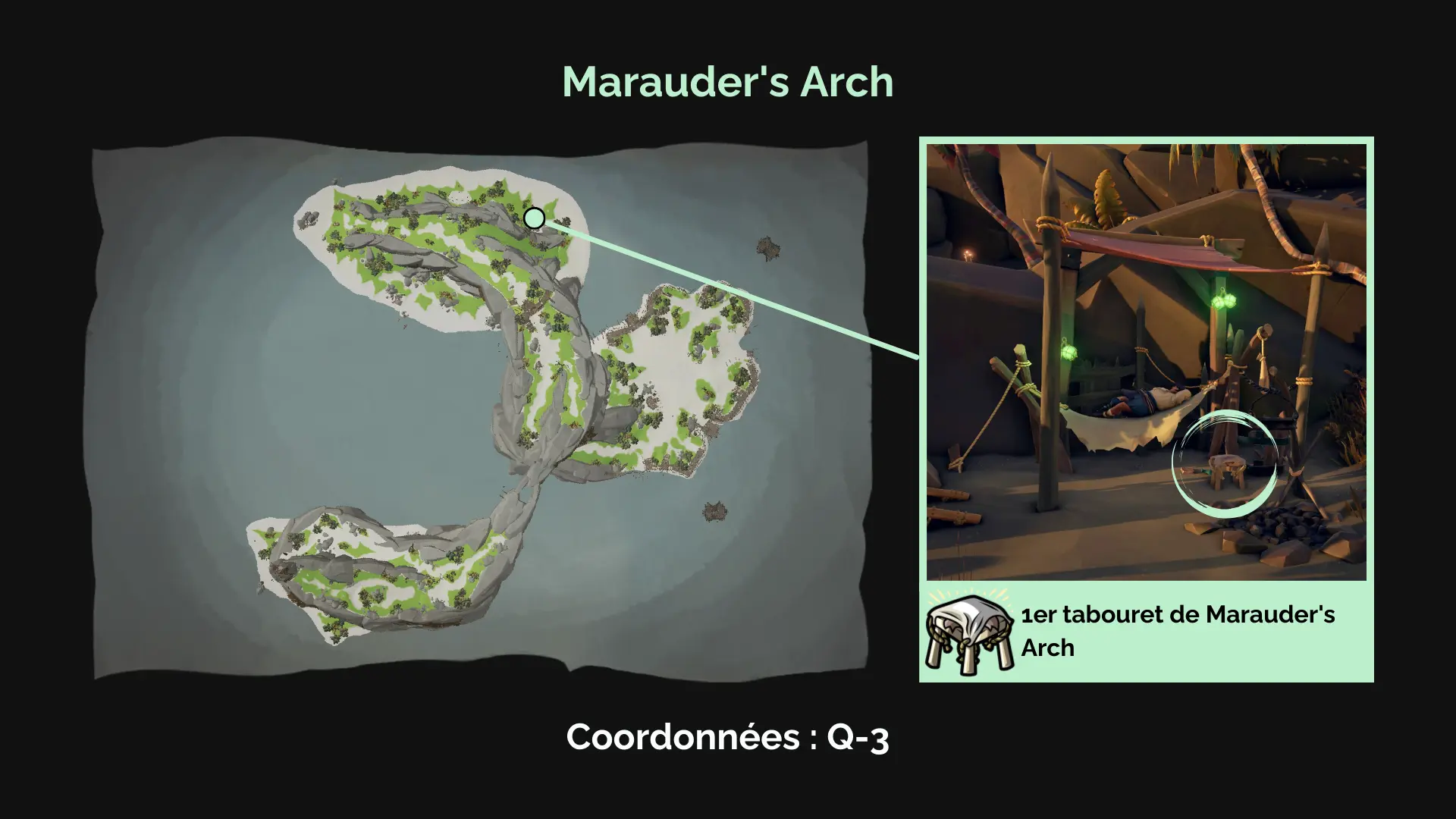 Premier tabouret de Marauder's Arch