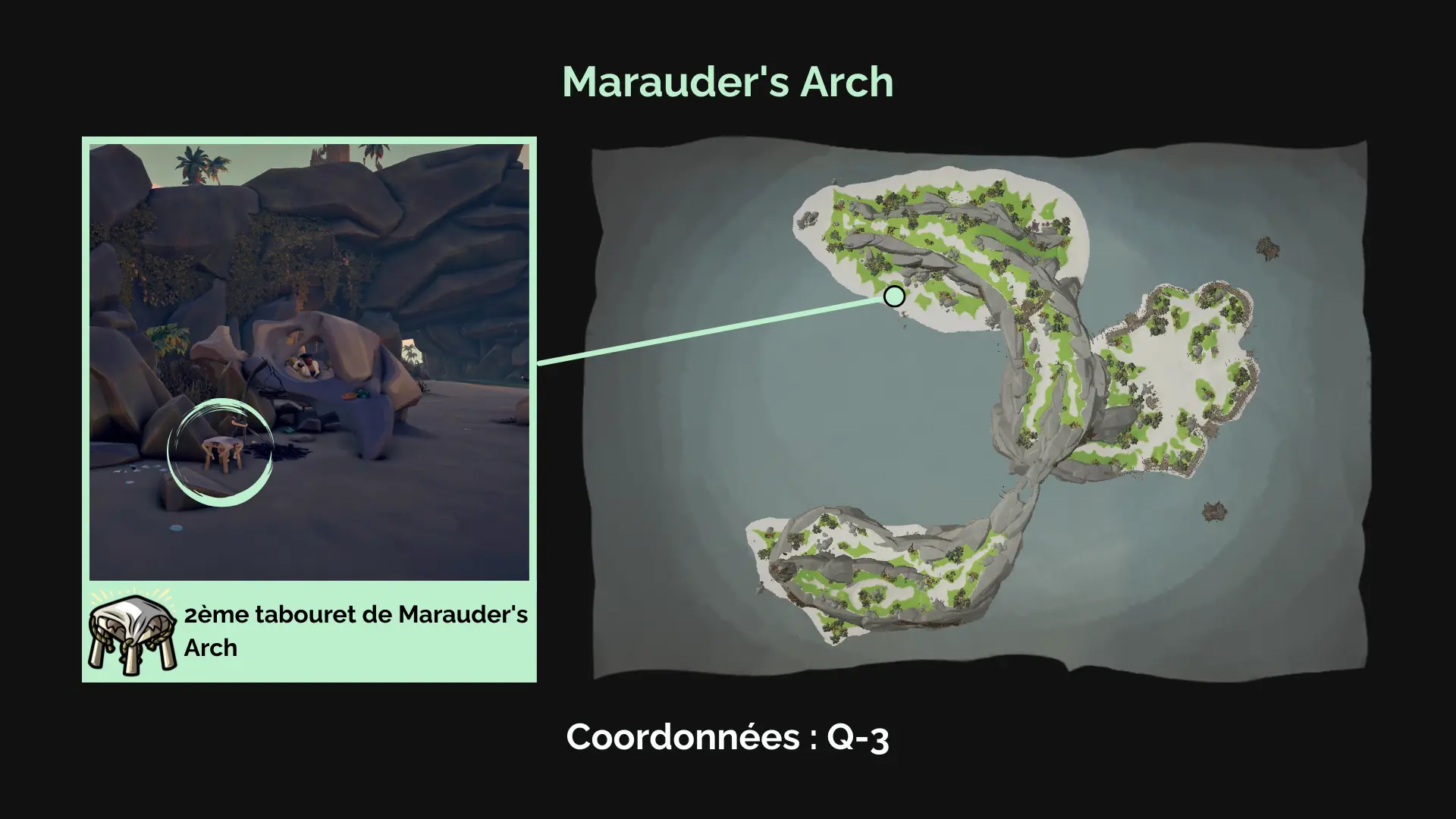 Deuxième tabouret de Marauder's Arch