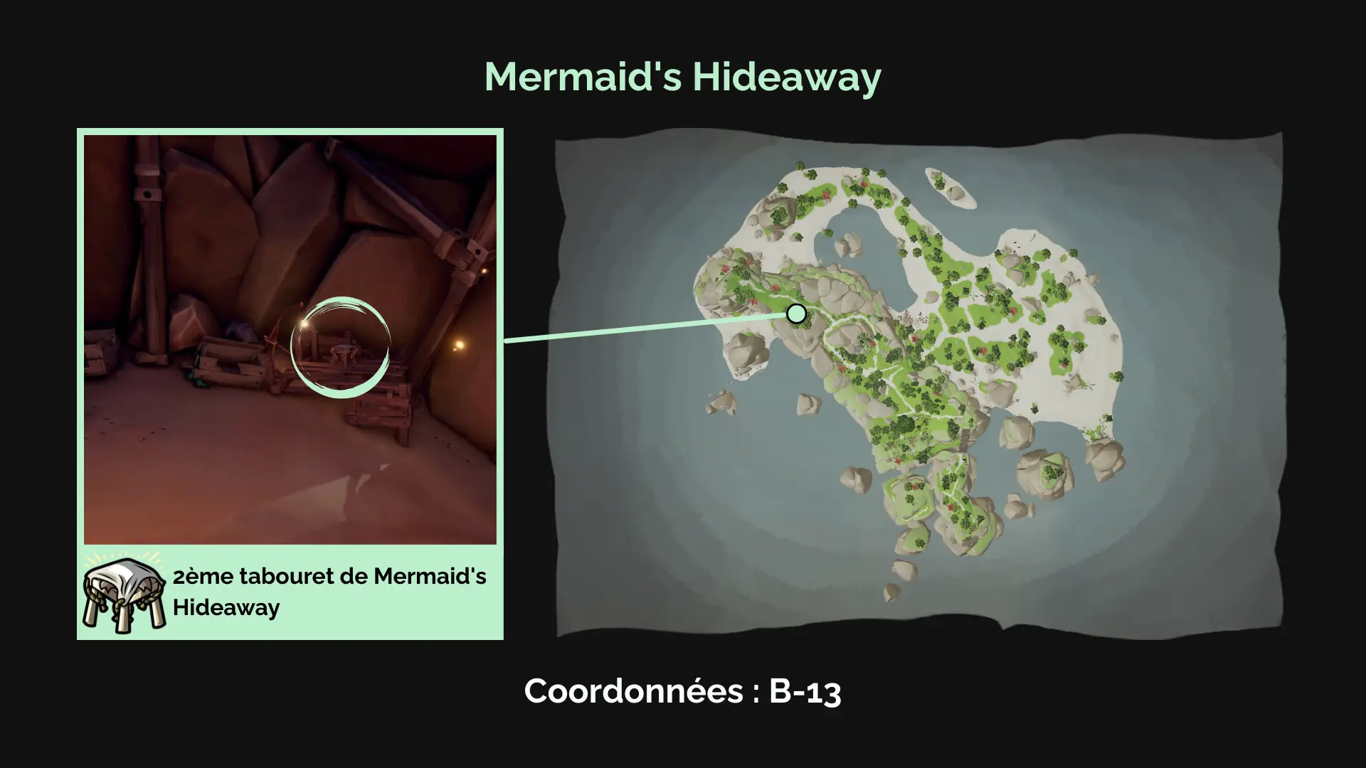 Deuxième tabouret de Mermaid's Hideaway