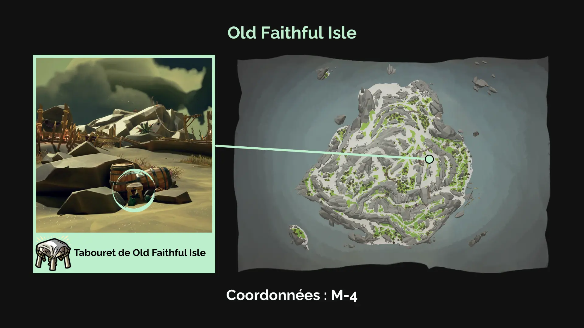 Tabouret de Old Faithful Isle