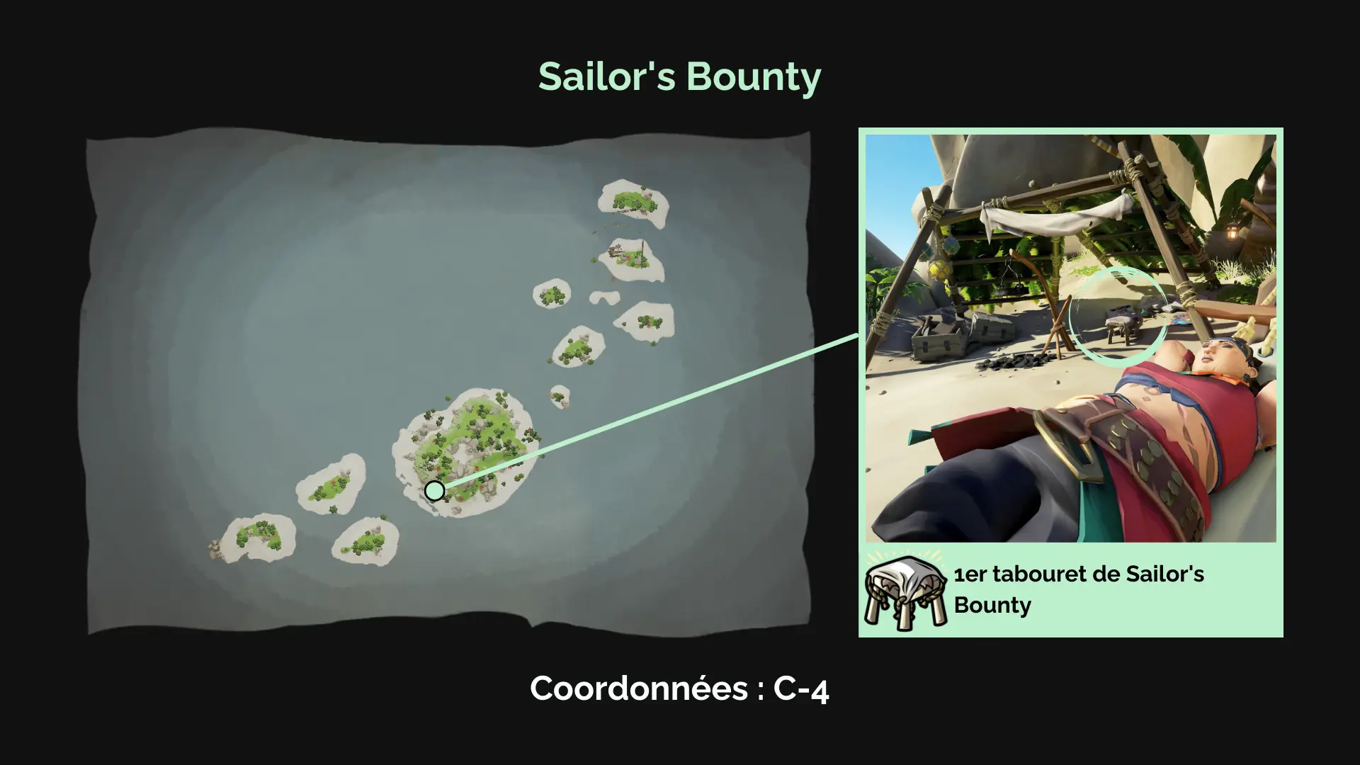 Premier tabouret de Sailor's Bounty
