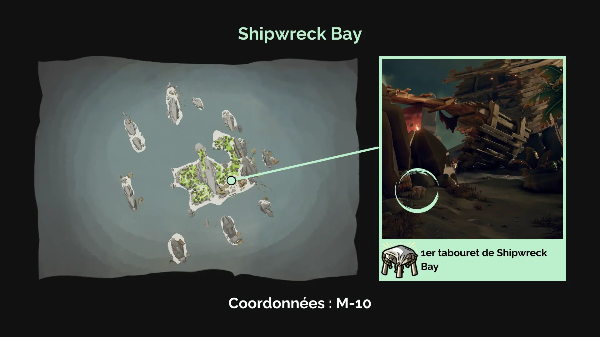 Premier tabouret de Shipwreck Bay