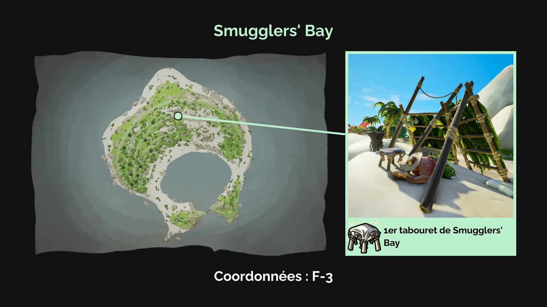 Premier tabouret de Smugglers' Bay