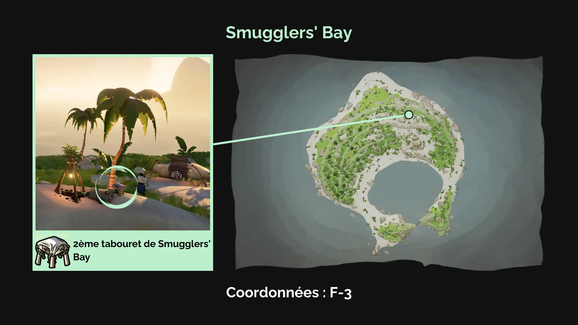 Deuxième tabouret de Smugglers' Bay