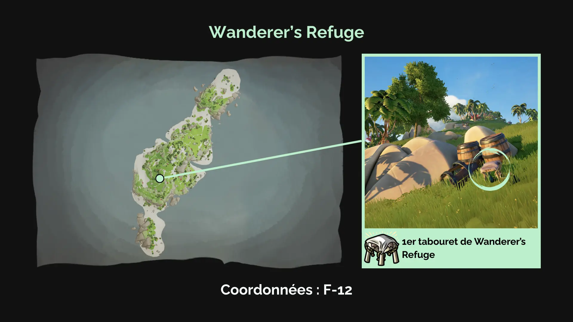 Premier tabouret de Wanderers Refuge