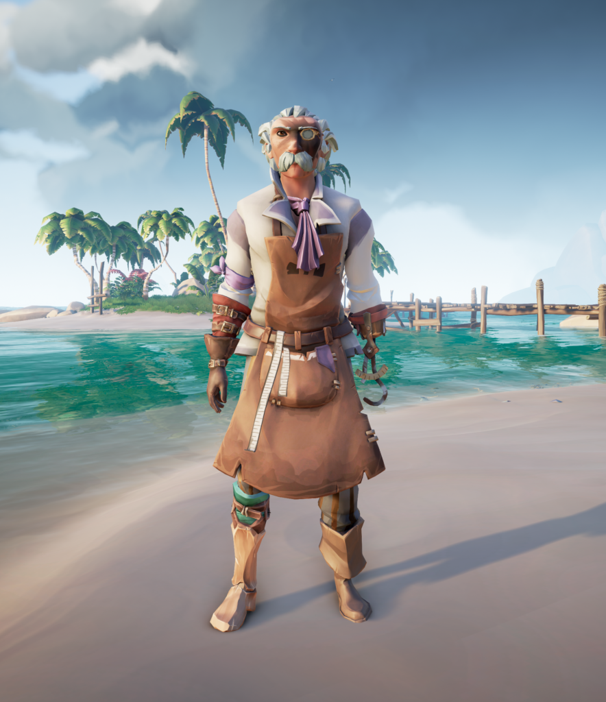 une pirate en inventeur pour le concours Style of Thieves.