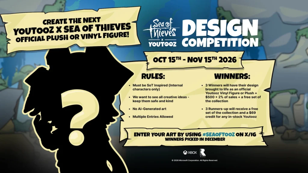 Concours de Design Youtooz en collaboration avec Sea of Thieves.